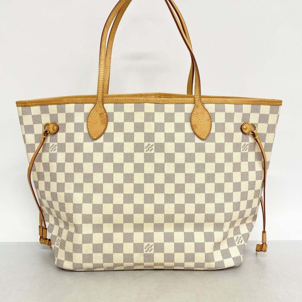Louis Vuitton Damier Azur Neverfull MM Tote Bag N51107 White Women's - Picture 12 of 12